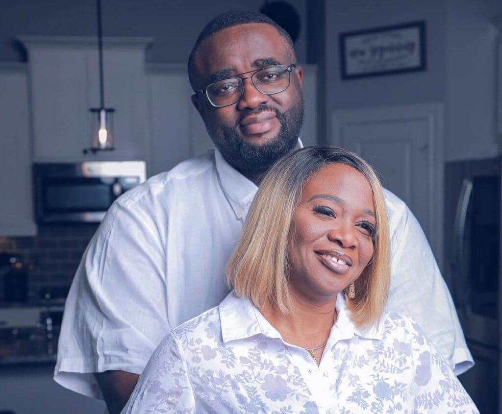 Ololade and Bimbo Ojomo at home in Katy, Texas. Courtesy of Ololade Ojomo.