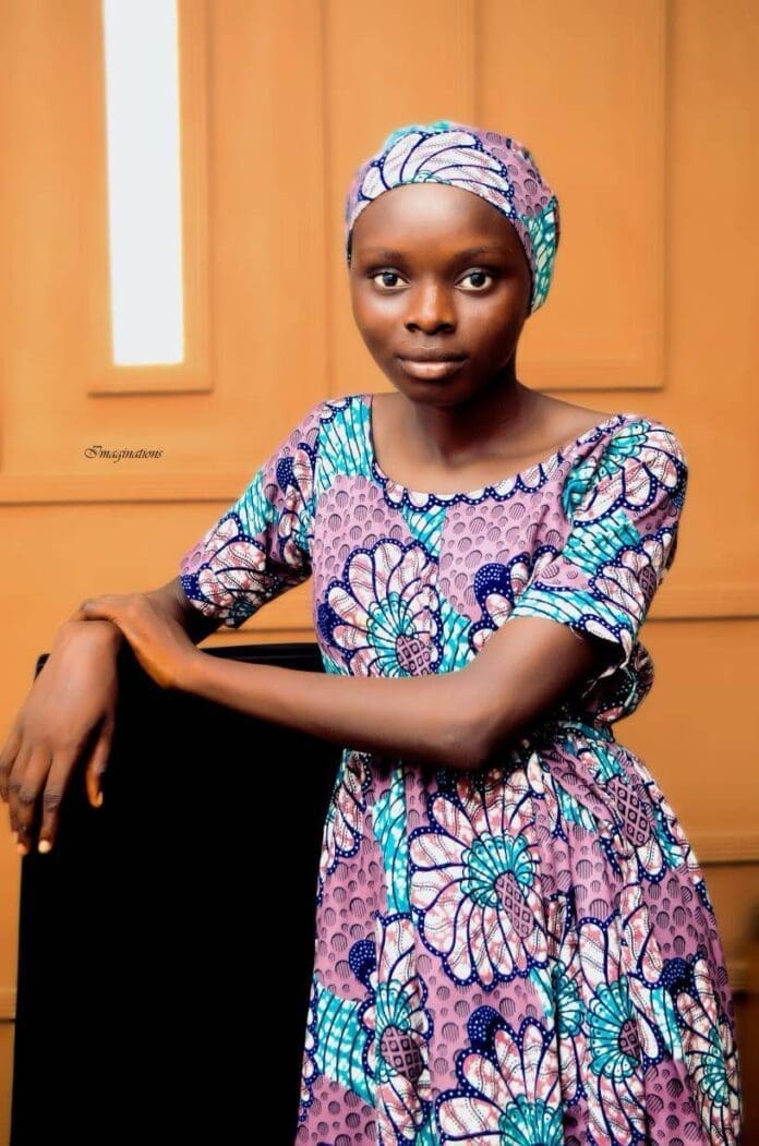 16-year-Old Georgia Miracle in Yola. Photo credited to her mother.