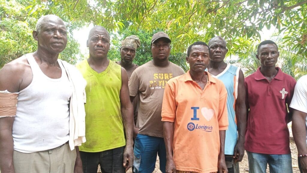 Knuddowan  and residents of Kuhzipi. Photo by Mike Odeh James.