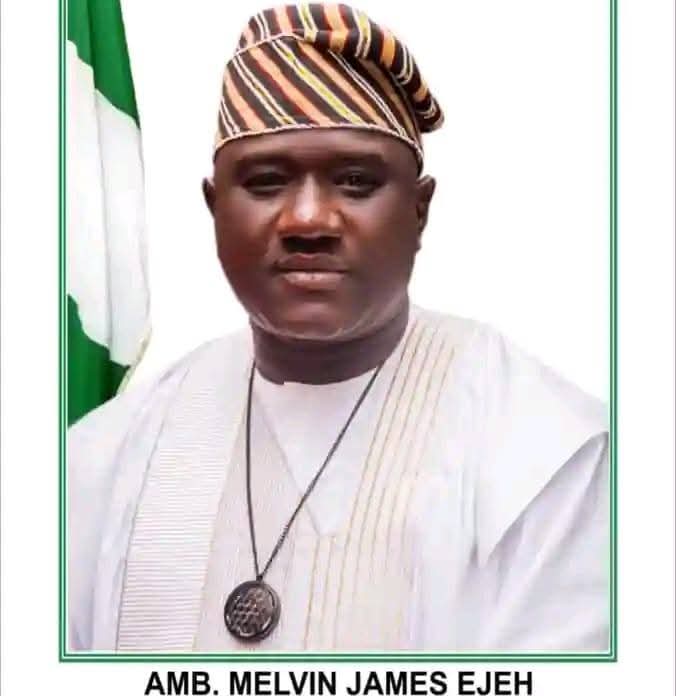 Melvin James Ejeh, Agatu County Chairman. Official photograph.