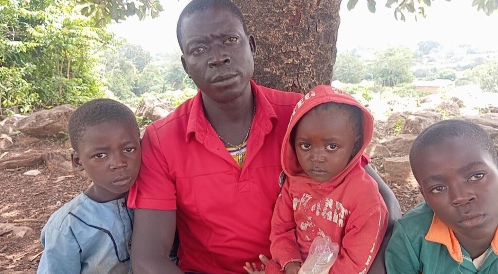 Mr Benjamin Badung and his kids, Dalo and his elder sister had gone to be with their aunty in a neighbouring village. Credit: Steven Kefas
