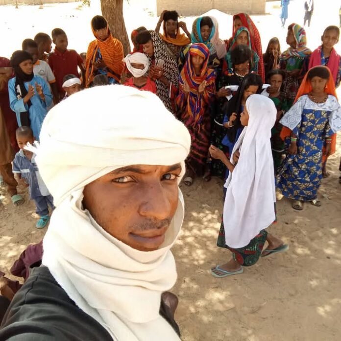 Evangelist Buba Adamu with members of his church in Maradi, Niger republic. Courtesy: Buba Adamu