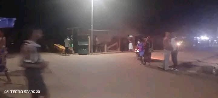 Current photos from Naka town, showing Christian residents running for their lives. Submitted photo.