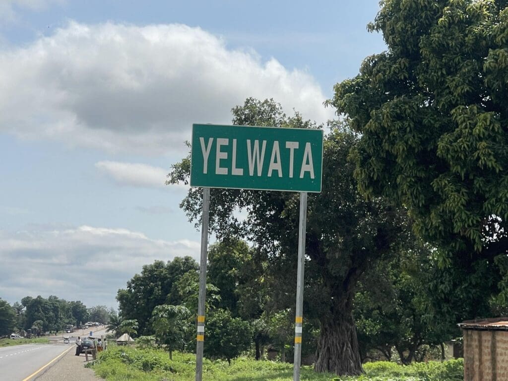 Yelwata signpost. Credit: Steven Kefas
