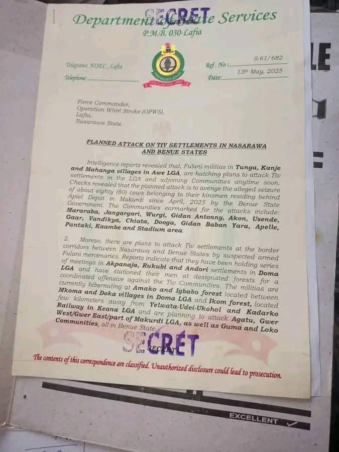 Leaked DSS Memo. Credit: X.com