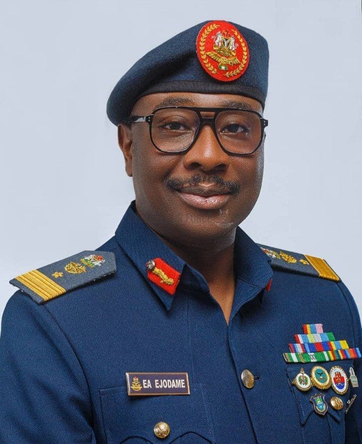 NAF Spokesman, Air Commodore Ehimen Ejodame Picture Courtesy: NAF Media