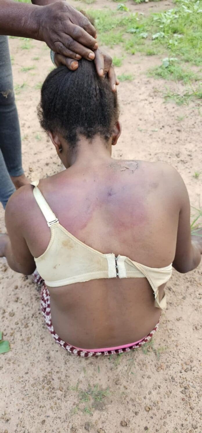 Mrs. Terkimbi who regained freedom after Saturday attack by Fulani Jihadists Credit: Ekani Olikita