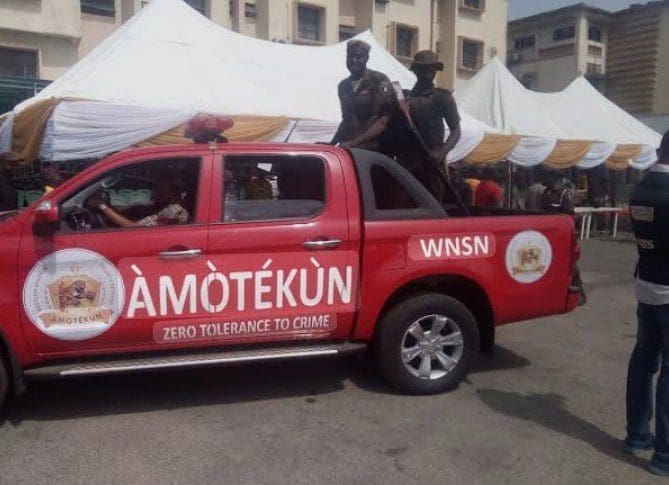 Picture of an Amotekun Corps operational vehicle. Picture Courtesy: Amotekun Corps Media.
