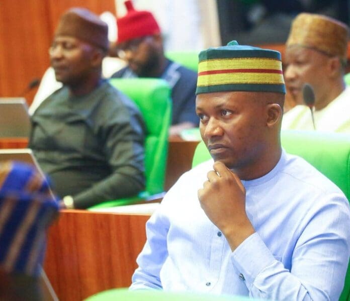 Ishaya David Lalu (right) represents Mangu and Bokkos at the Nigerian House of Reps. Courtesy I.D. Lalu on Facebook.