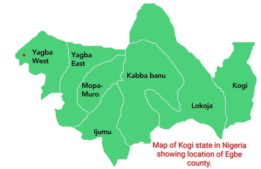 Map of Kogi State
