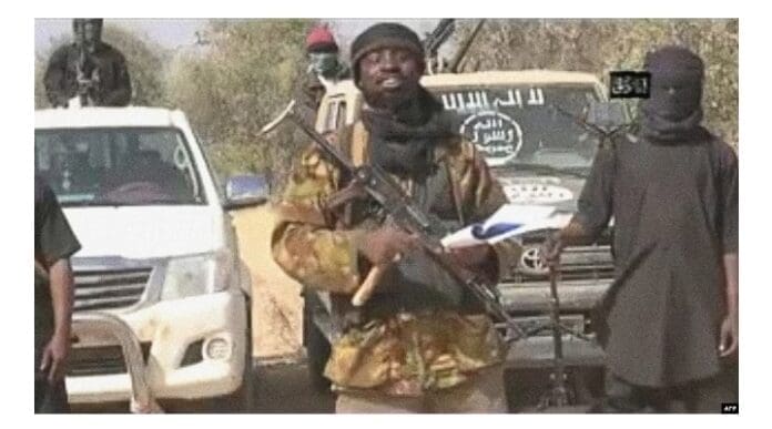 Picture showing Shekau, former Boko Haram leader. Picture Courtesy: Boko Haram online media