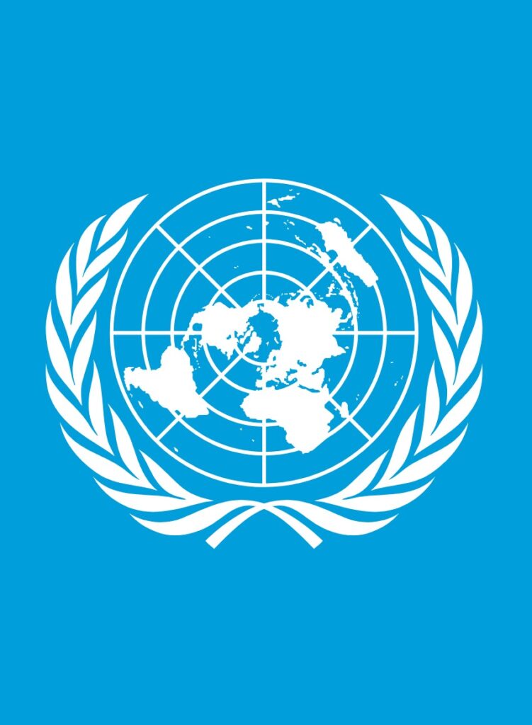 Flag of the United Nations.