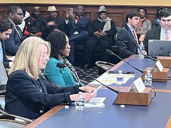 Left :Religious Freedom expert Nina Shea testified to House Africa Subcommittee on Nov.20,2025