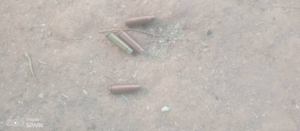 bullet casings expended by the terrorists. Photo by Mike Odeh James. 