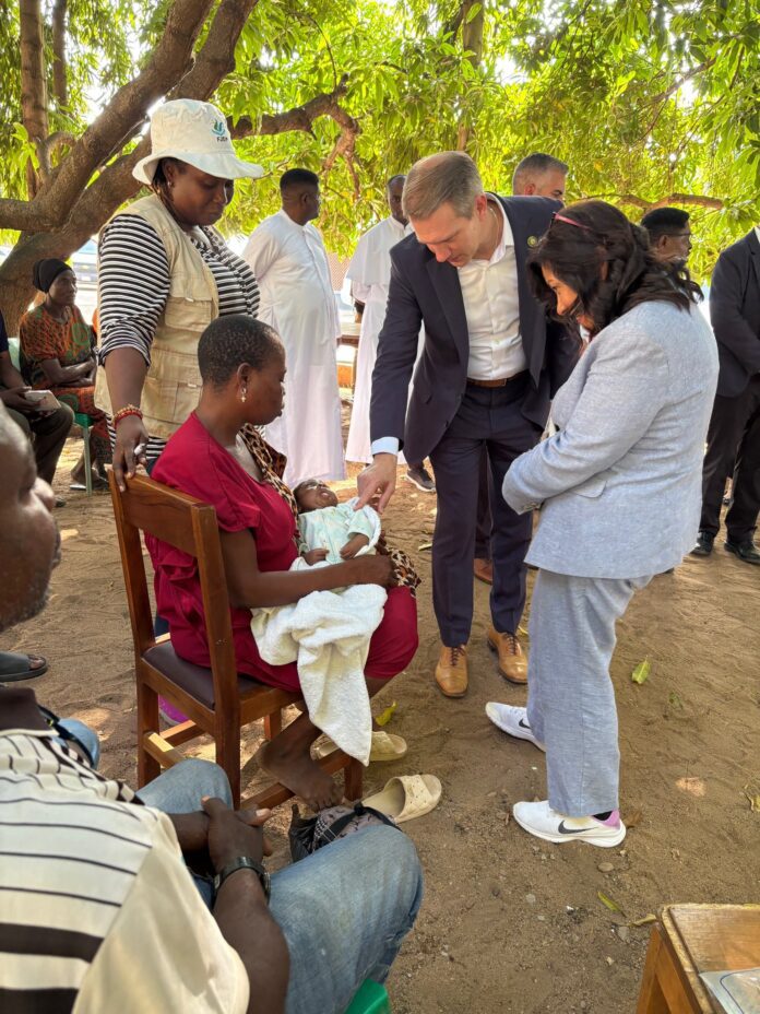 U.S. Congressman Riley Moore with victim of Fulani Militant attack Credit: Riley Moore|X