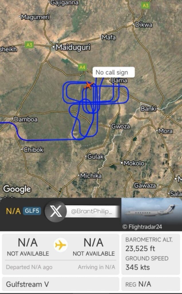 Photo of Surveillance tracking Dec.26, courtesy of @BrantPhilip