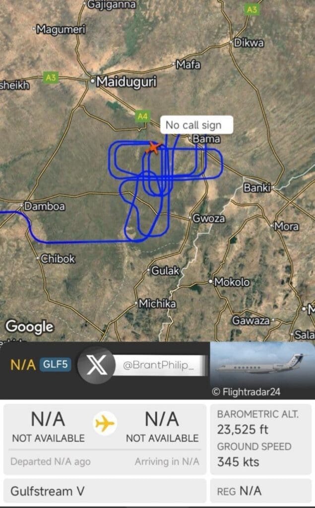 Photo of Surveillance tracking Dec.26, courtesy of @BrantPhilip