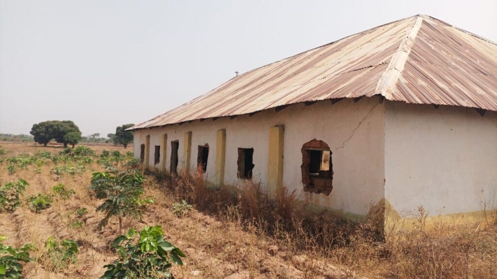 An abandoned church in Kwikare. Photo by Mike Odeh James