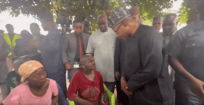 Gov. Uba Sani visiting the Village of Kurmin Wali.