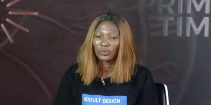 Fayina Akilawus, a victim of Boko Haram speaking to local media| Photo Credit: Arise News.