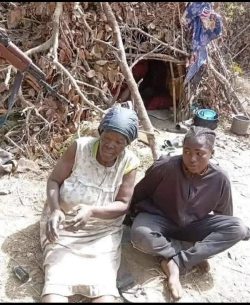 Image of Sarah Achi and daughter uploaded by their captors on Facebook | Photo Credit: Monsieur Avril | X