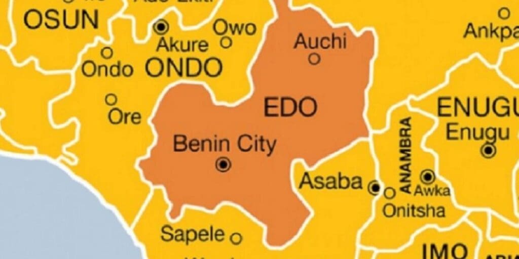 Map showing Auchi’s location | Photo Credit: Sahara reporters.