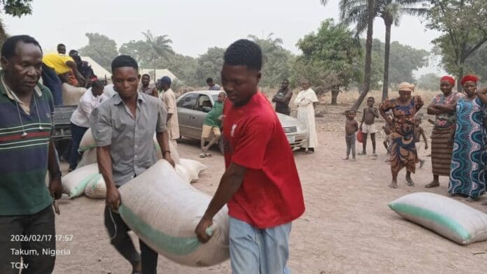 Equipping The Persecuted deliver Food Items To Conflict Areas in Taraba State. Photo by Mike Odeh James.