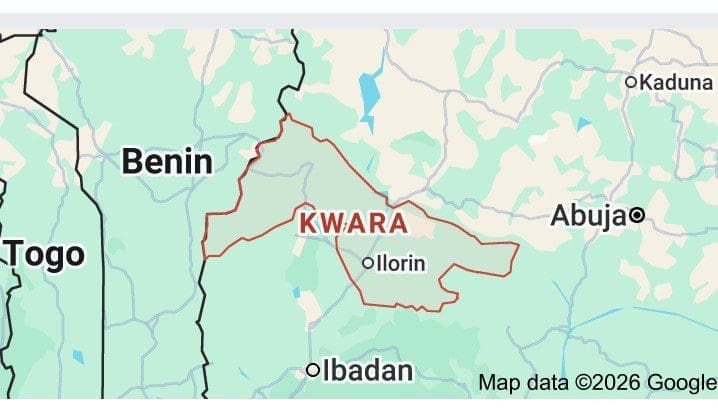 Map of Kwara state. Picture Courtesy: Google Map.
