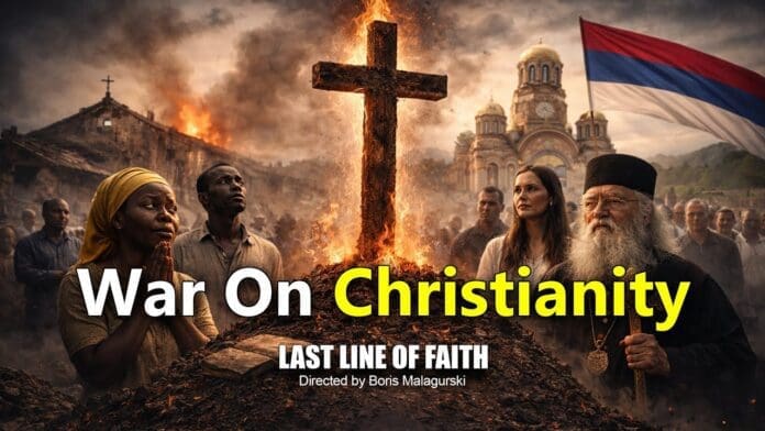 Screenshot of the documentary film titled “War On Christianity: The Last Line of Faith’. See at: https://youtu.be/5_gJeDbKywk .