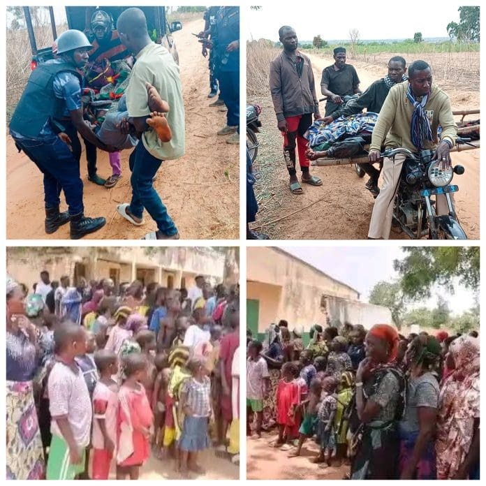 Some recovered dead bodies and displaced Persons from Udege community after Fulani attack Credit: Udege Community Archives