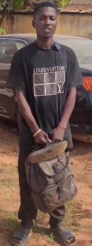 Stephen Ochoche, escaped Kidnapped Victim Credit: Meddy Photos