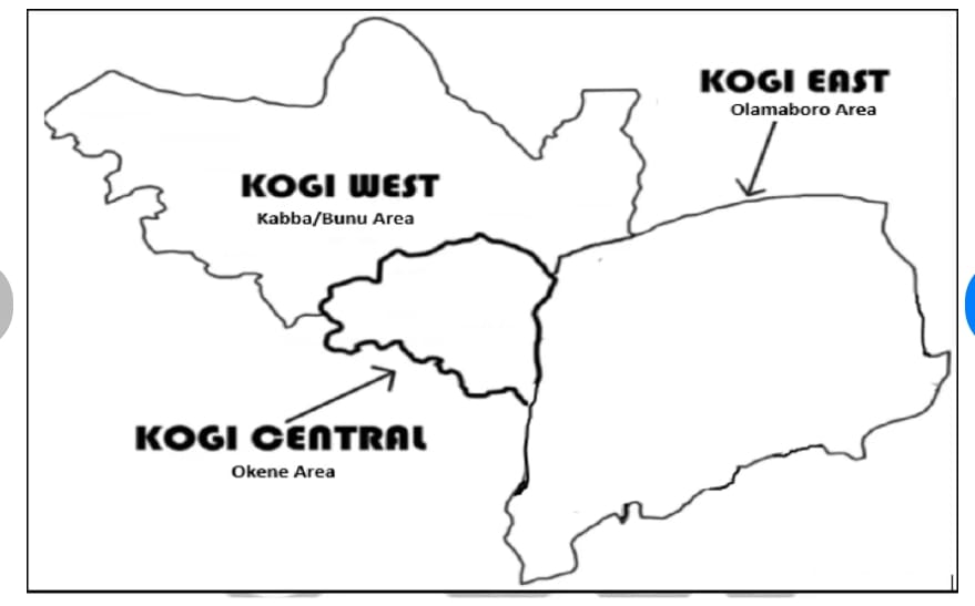 Map of Kogi state showing location of Kabba-Bunu county. Picture Courtesy: Research Gate.