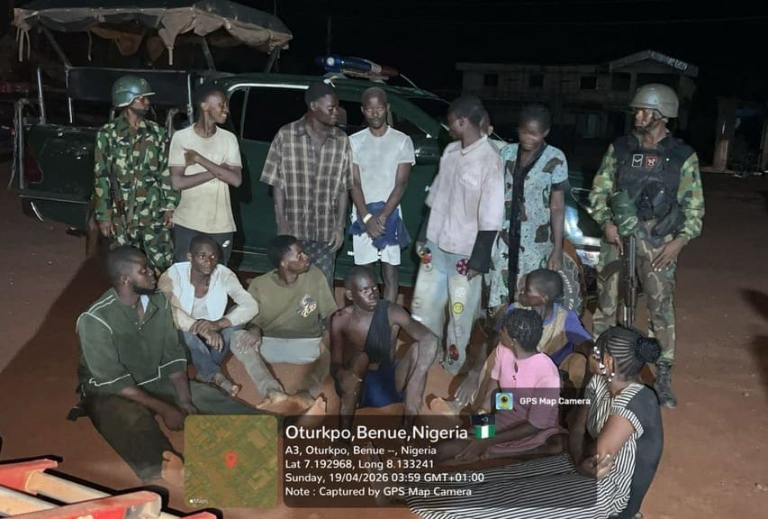 Victims rescued from kidnappers in Benue State. Photo credit: X/@ZagazOlaMakama.