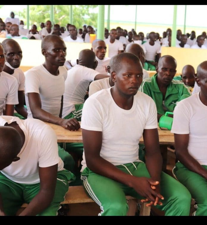 Screen shot of Repentant Boko Haram undergoing De-radicalisation and Rehabilitation at a camp in Borno, October, 2024 (credit: Voice of Nigeria)