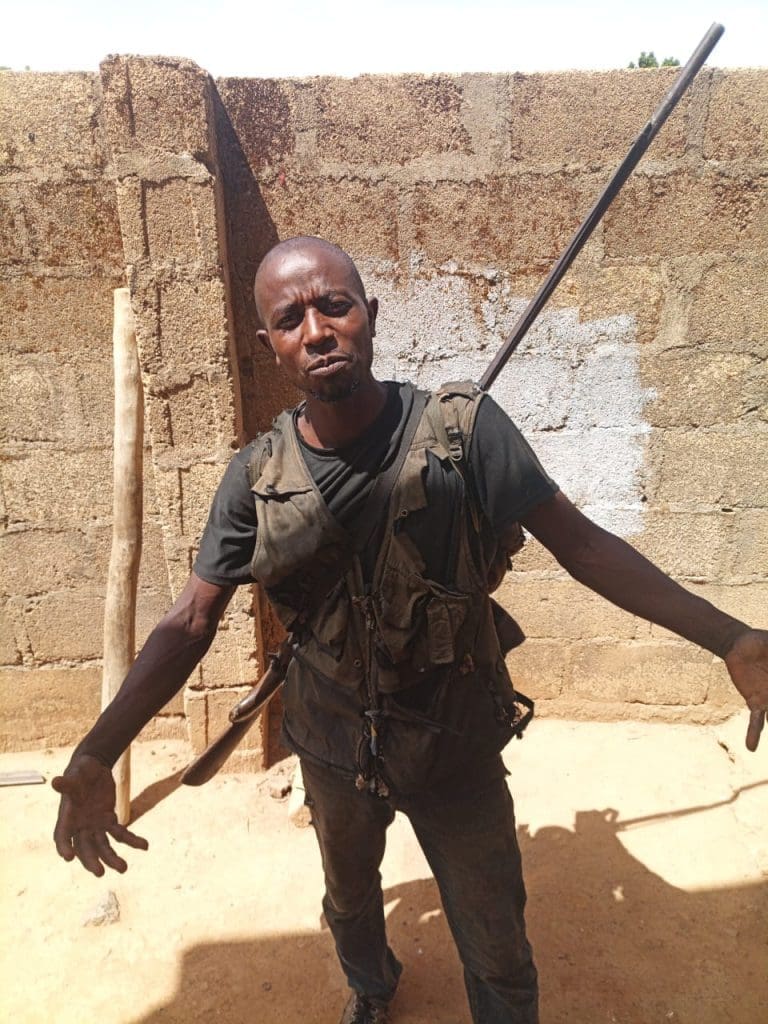 Dauda Isa, A Fulani Christian Hunter, who lost 7 family members in Miango District. Lawrence Zongo 